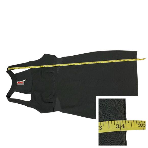 Free People Zig Zag Bodycon Dress - Washed Black - Large - Picture 4 of 13